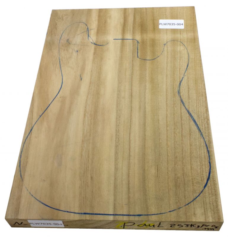 Body Paulownia, Unique Piece #004, 1-pc., 537x350x42mm